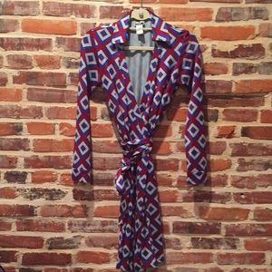 DVF Alame Wrap Dress - Size 4